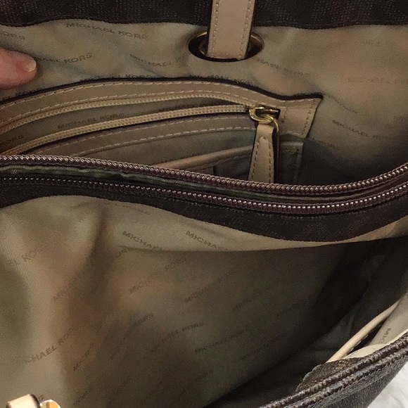 MMK brown logo Jet Set tote bag shoulder bag - Picture 16 of 16